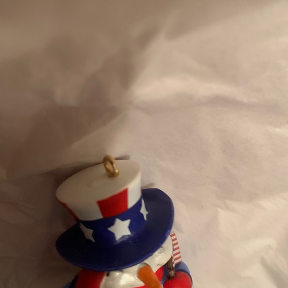 HALLMARK HOLIDAY ORNAMENT COLLECTION 2012 THE PATRIOTIC SNOWMAN NEVER USED - Picture 6 of 17